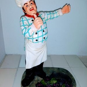 Chef wine bottle holder. Direct Connection brand. 12x7x5".$0 $29.